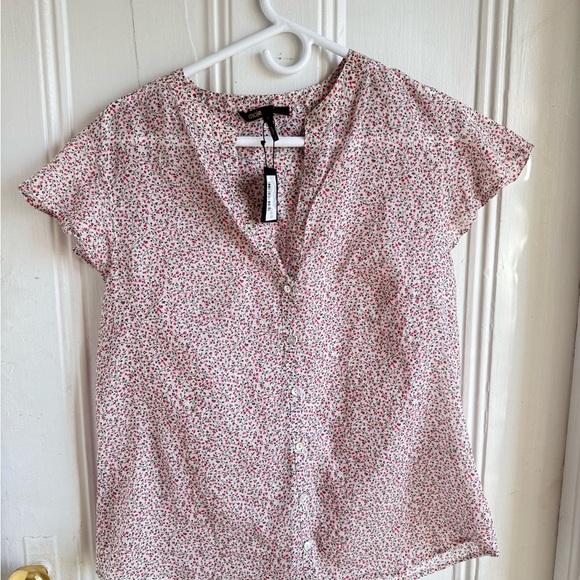 Maje Short Sleeve Cotton Top Sz 1(S) - Picture 4 of 13